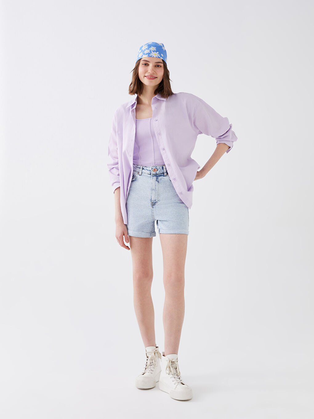XSIDE Chemise Unie à Manches Longues pour Femmes -S3EU74Z8-G0W