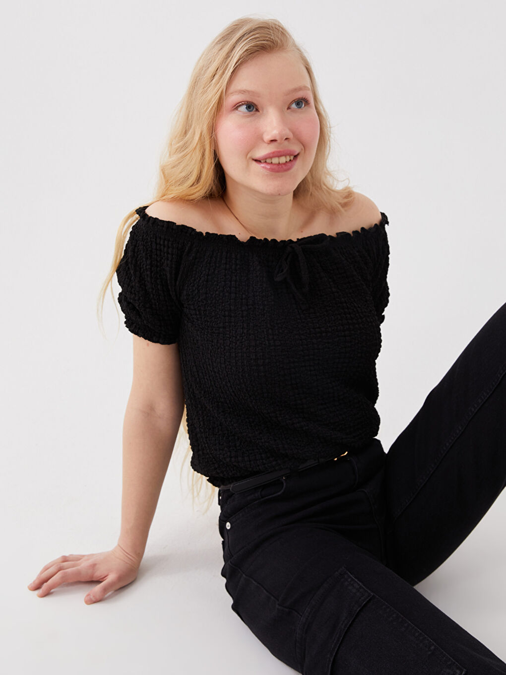 Chemisier pour Femmes à Encolure Bateau-1