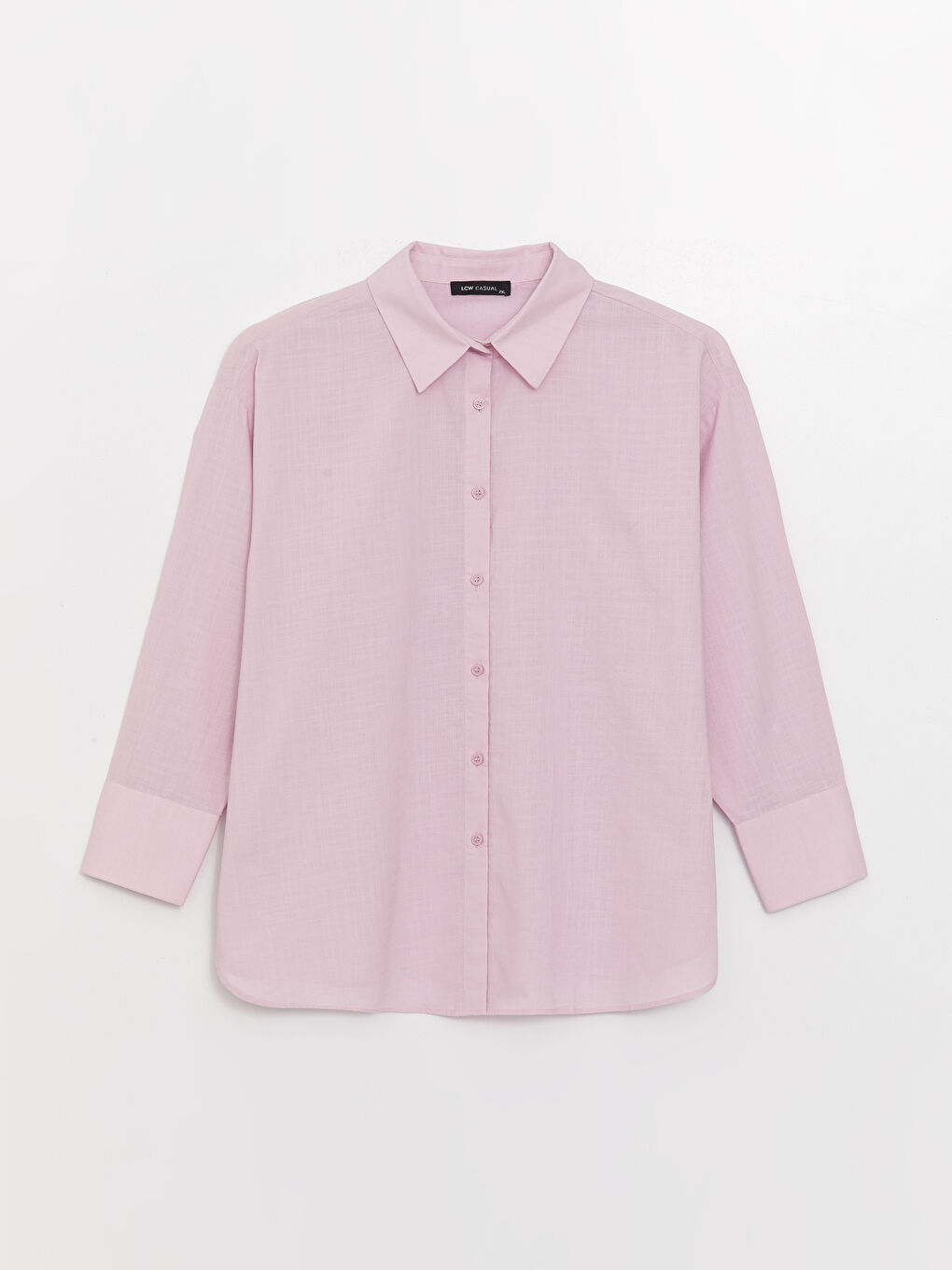 Plain Long Sleeve Oversize Crinkle Women's Shirt