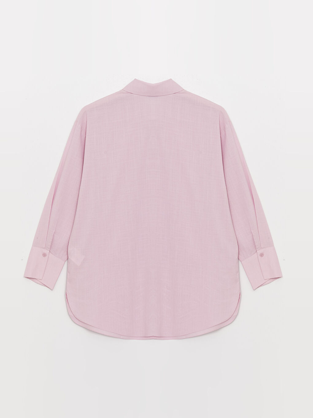 Plain Long Sleeve Oversize Crinkle Women's Shirt-1