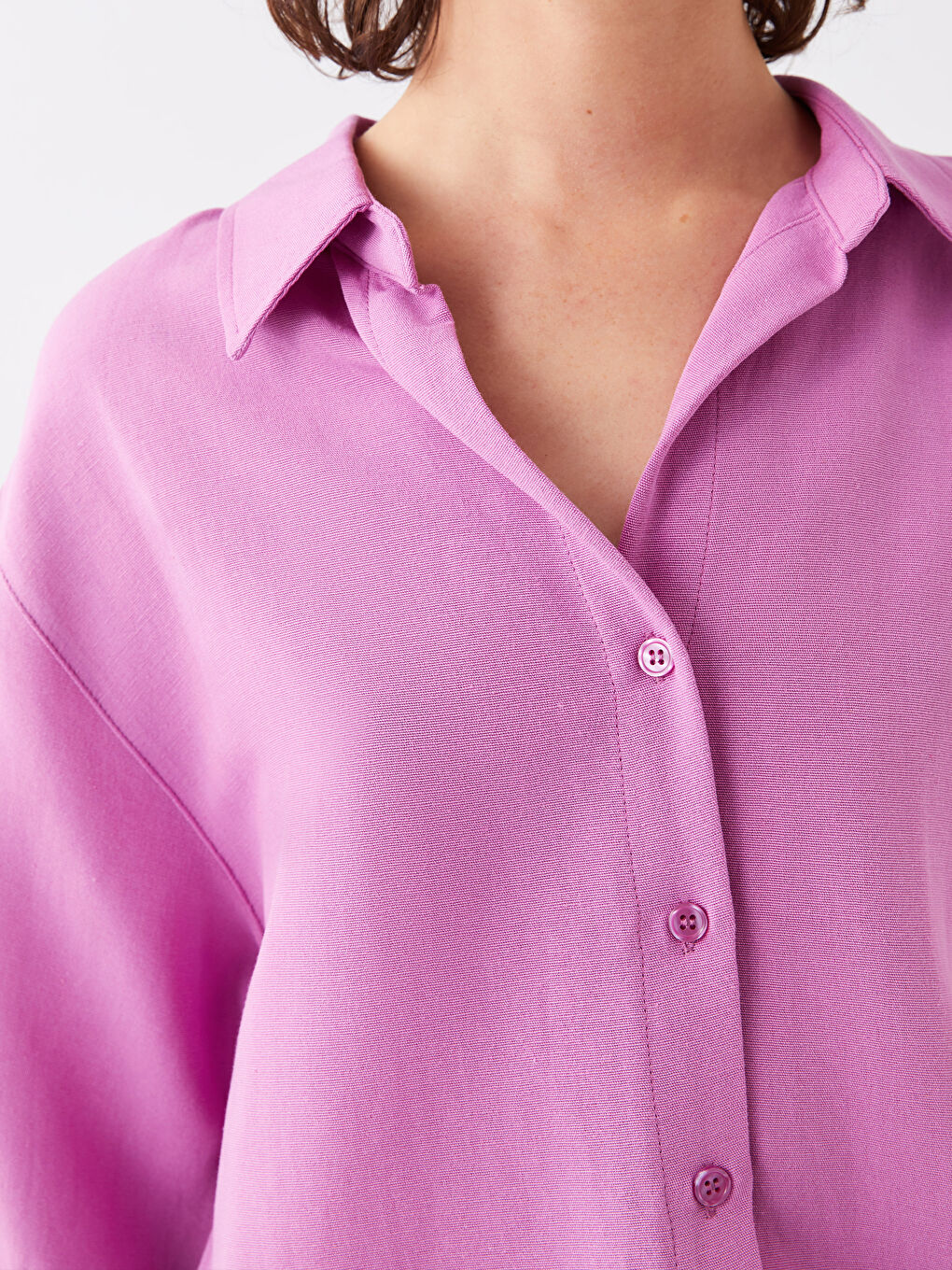 Short Sleeve Oversize Women's Shirt-3