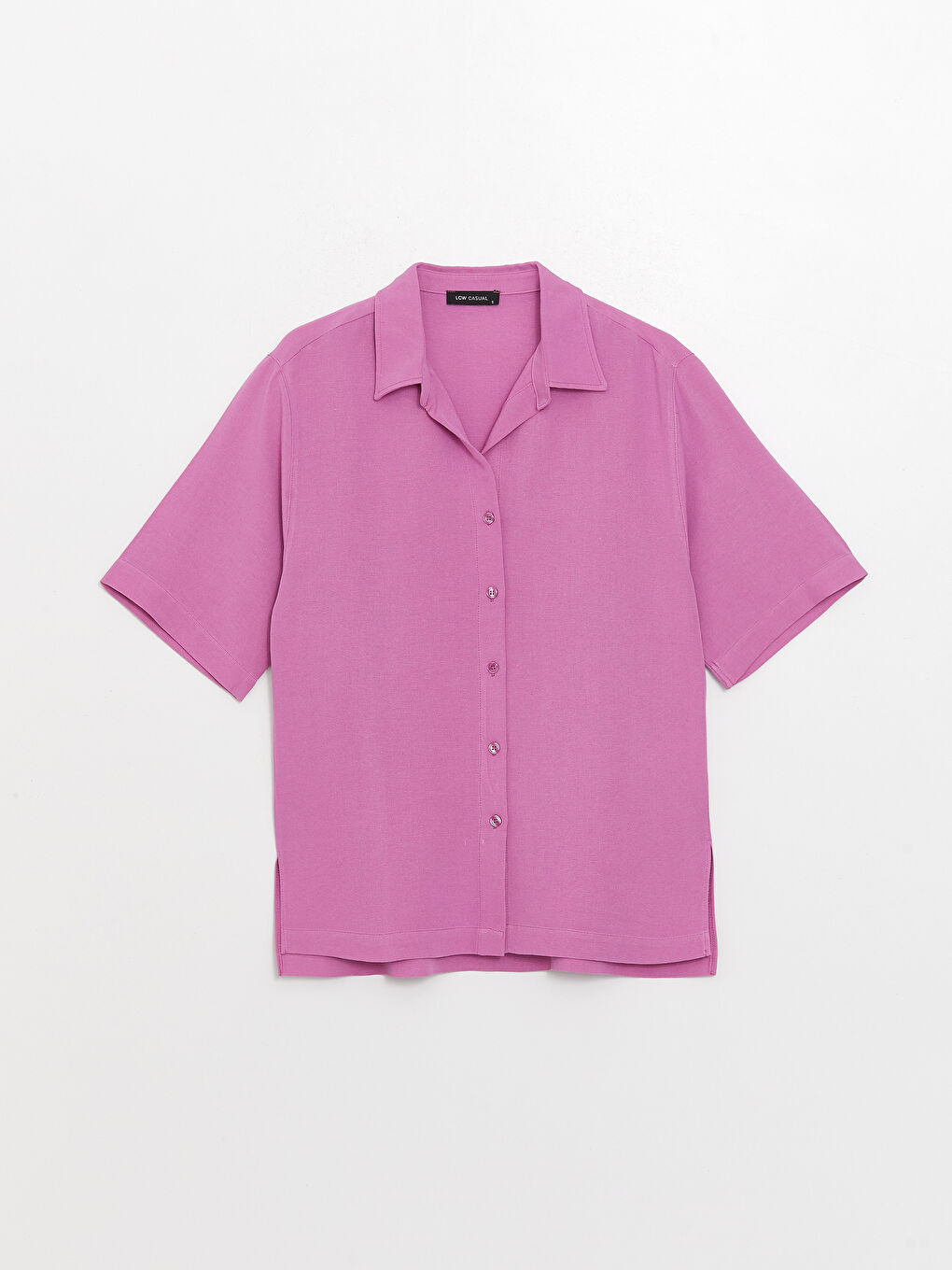 Short Sleeve Oversize Women's Shirt-5