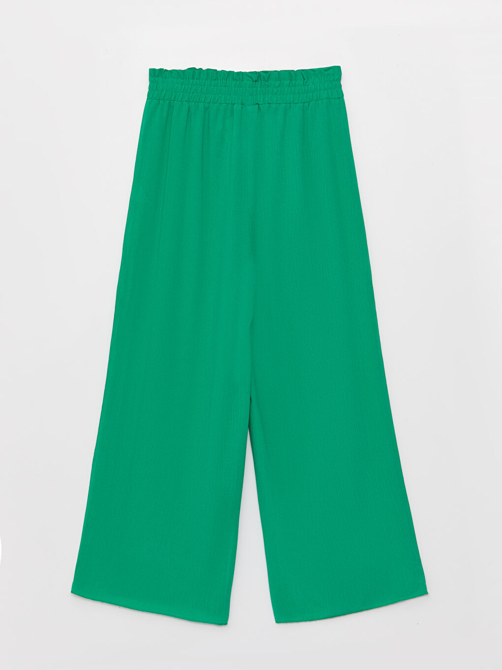 Elastic Waist Basic Bell-Bottoms Girl Trousers-2