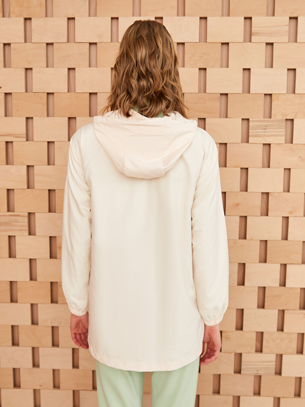 Tunică cu glugă imprimată cu mânecă lungă pentru femei-4