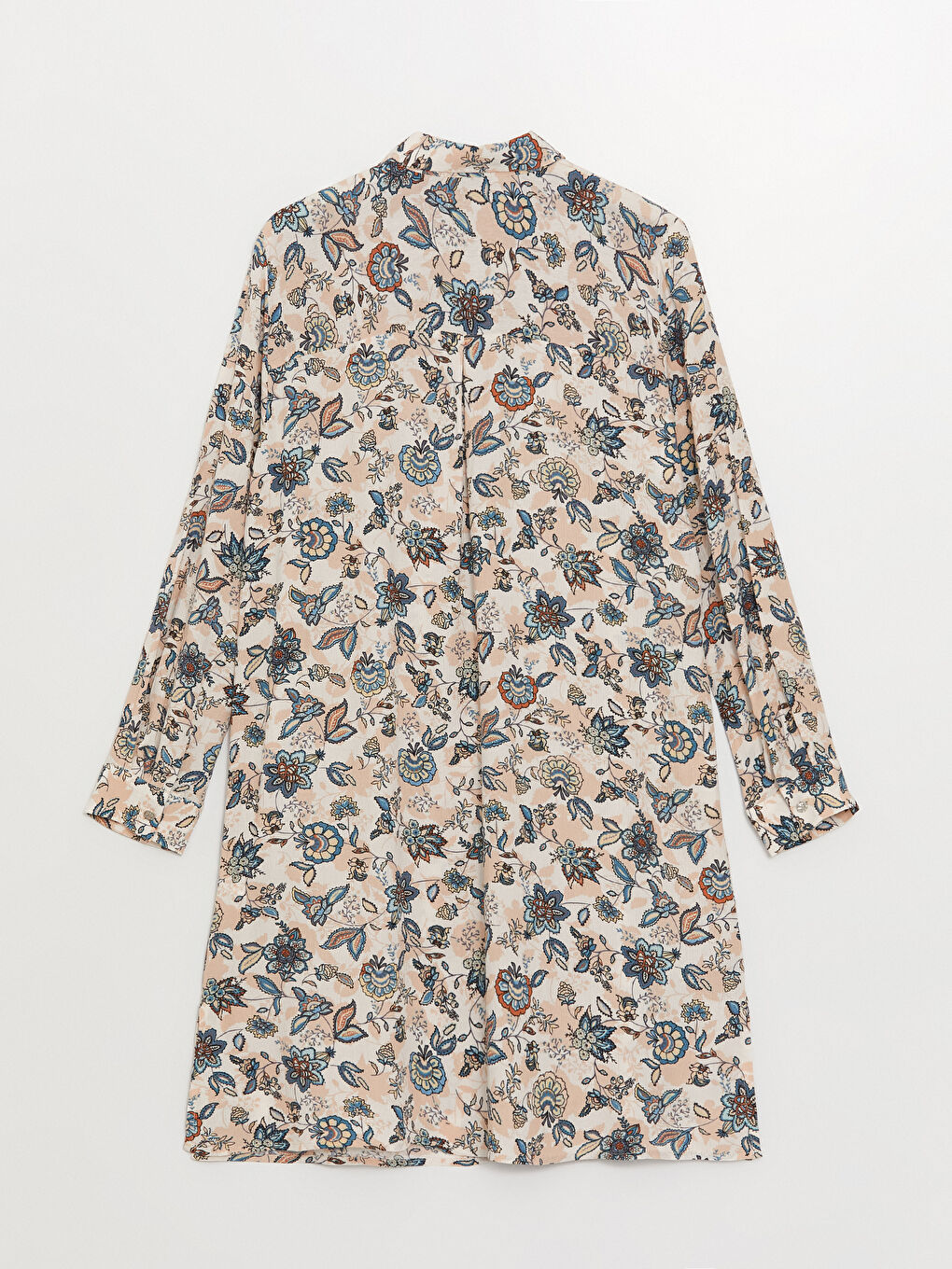 Floral Long Sleeve Women's Shirt Tunic-6