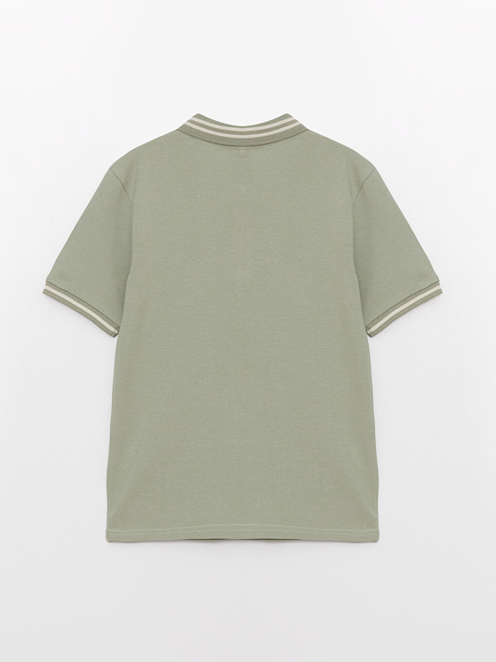 Polo Neck Basic Short Sleeve Boys' T-Shirt-4