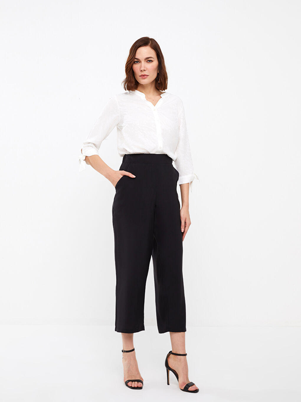 LCW Grace Elastischer Bund Locker Sitz Damenhosen -S3EY20Z8-CVL