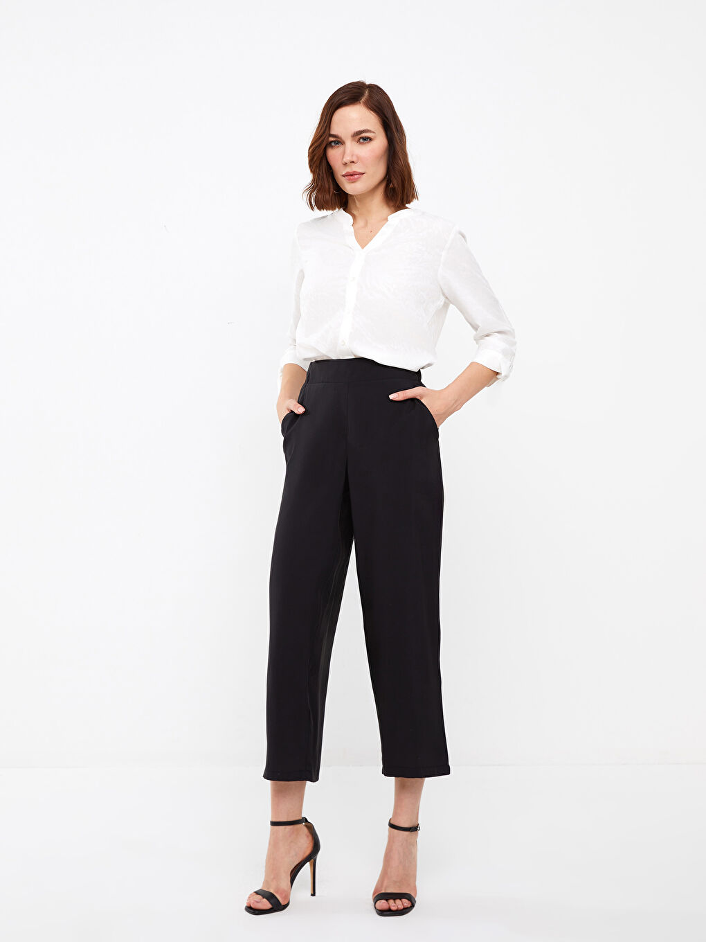 LCW Grace Elastischer Bund Locker Sitz Damenhosen -S3EY20Z8-CVL
