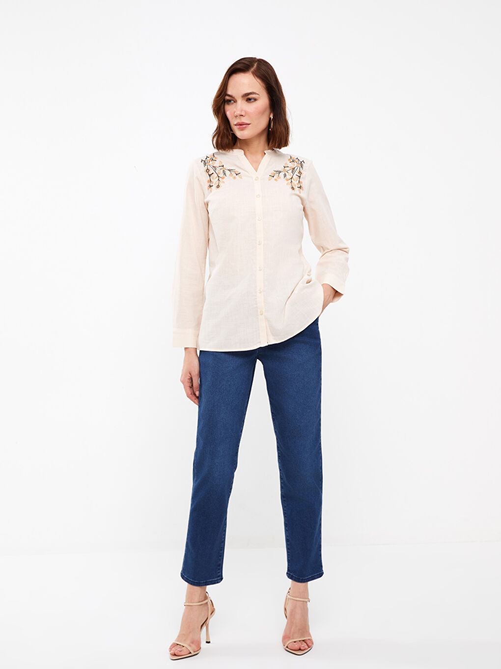 Elastic Waist Paperbag Women's Jeans