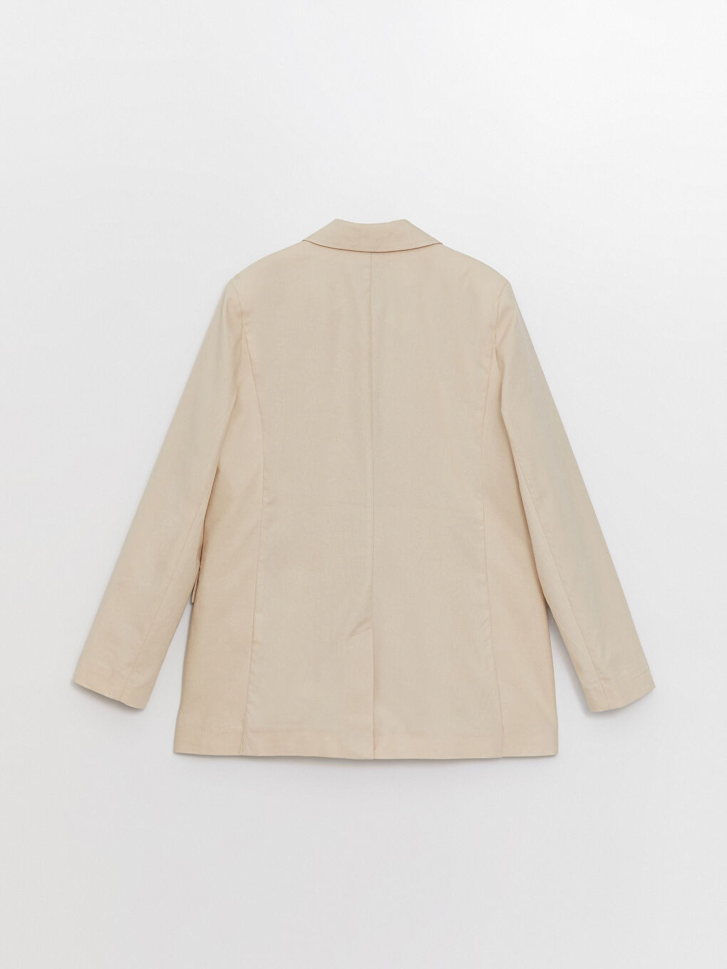 Однотонный пиджак с длинным рукавом для женщин-6