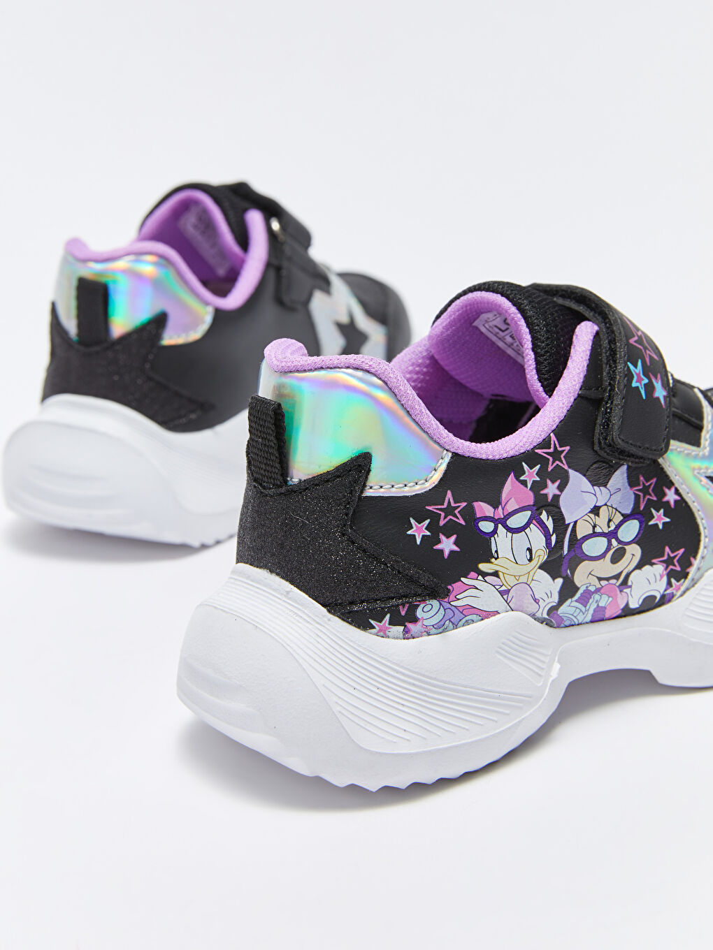 LC Waikiki Minnie Mouse Printed Hook and Loop Girls Active Sports Shoes -S3EY44Z4-HUC