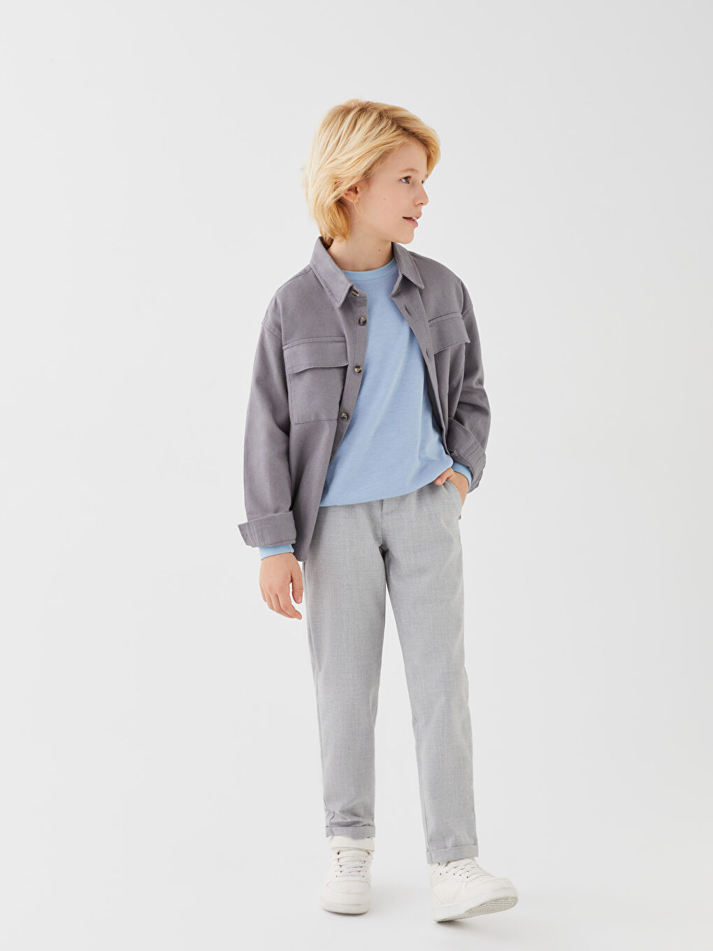 Elasticated Waist Boys' Trousers-2
