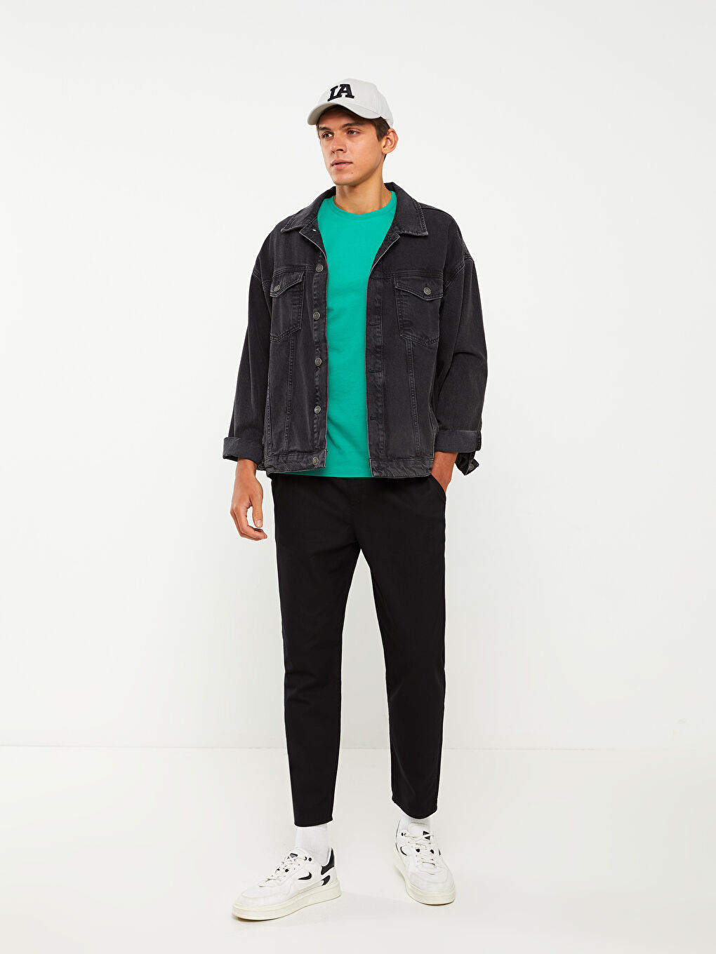 بنطلون رجالي بقصة عادية-1