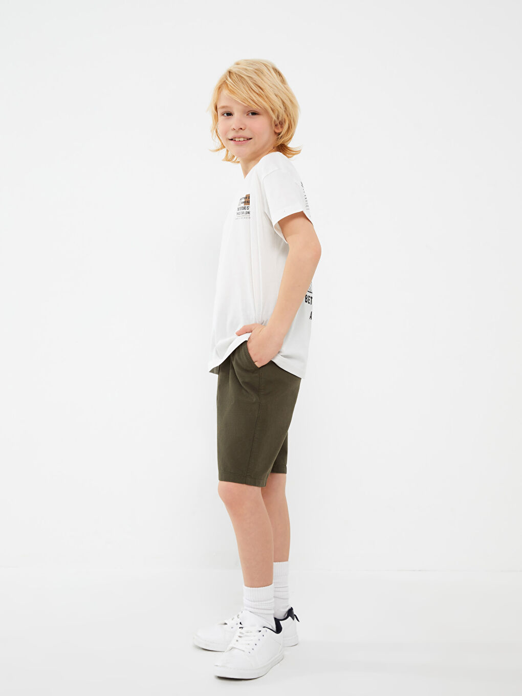Relaxed Fit Crew Neck Printed Boys' T-Shirt-2