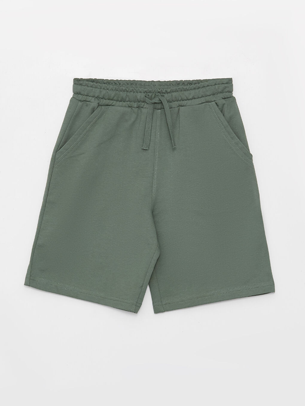 Tricou băiat cu mânecă scurtă și guler rotund & Bermude-2