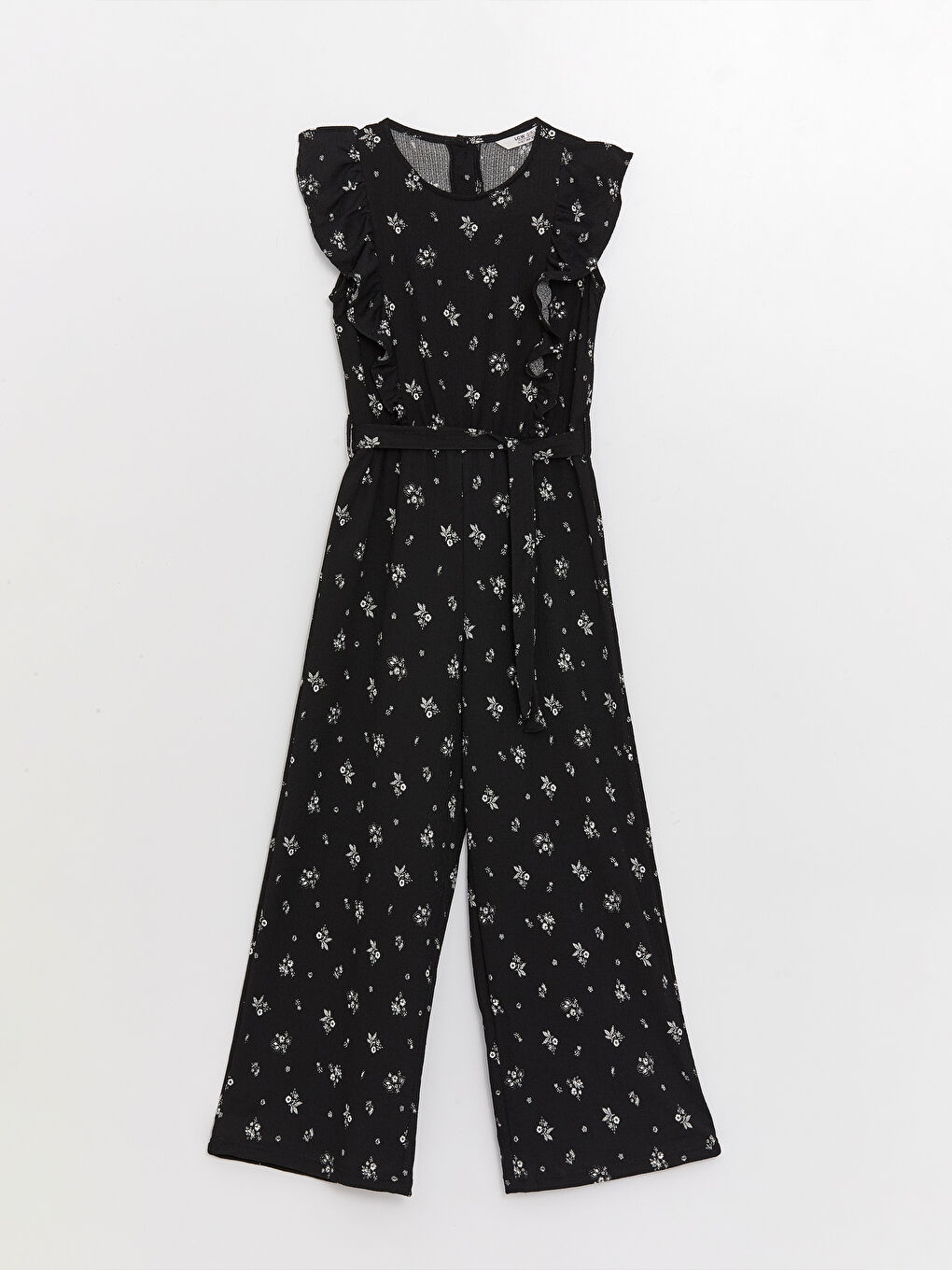 LC Waikiki Crew Neck Patterned Girls' Jumpsuit -S3EY95Z4-LQJ