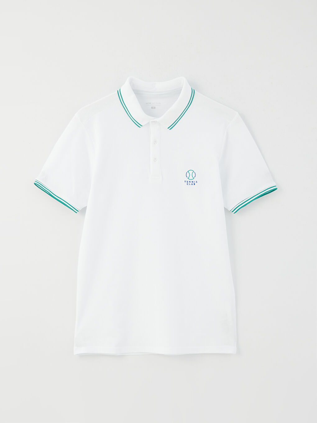 Ерлерге арналған спорттық футболка поло жағалы қысқа жең-5