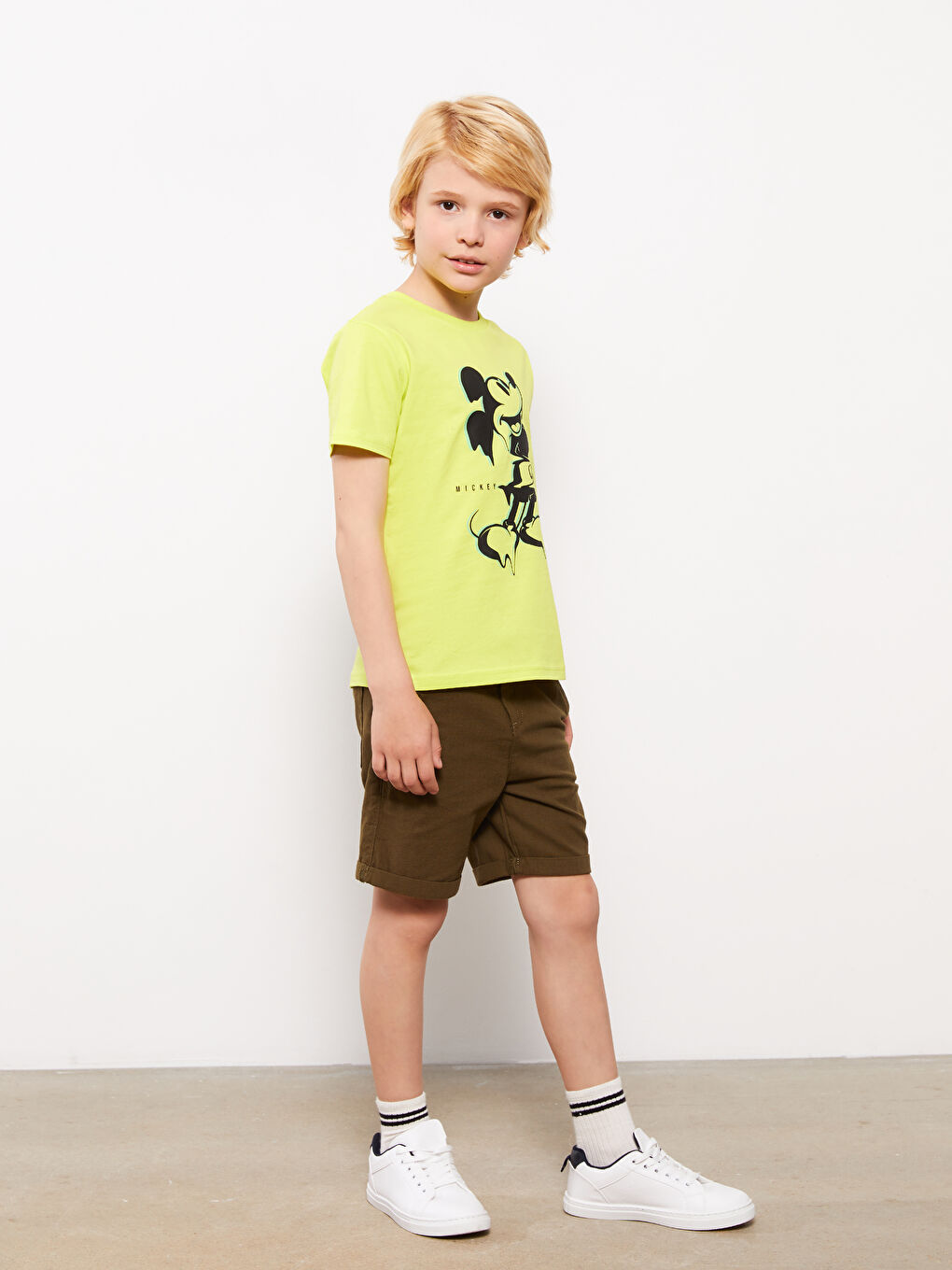 Basic Gabardine Boy Shorts -S3FA74Z4-HDU