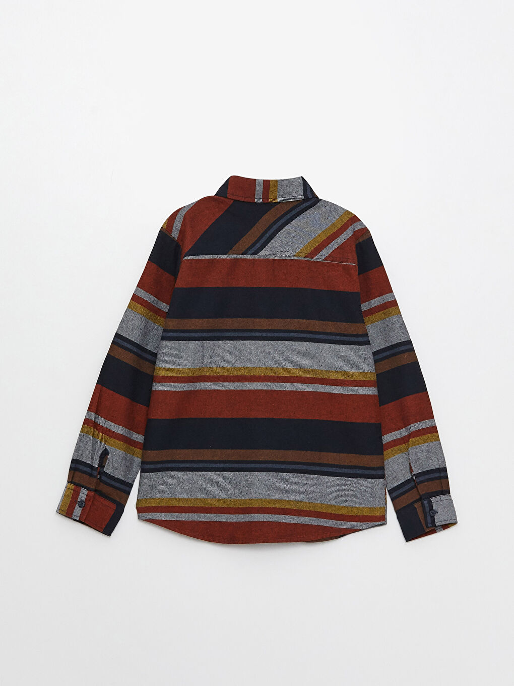 قميص مخطط كم طويل للأولاد-1