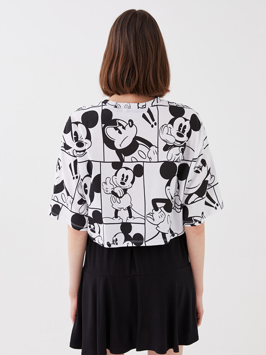 ❃みっきさま　専用❃ XSIDE Crew Neck Mickey Mouse Printed Short Sleeve Women's