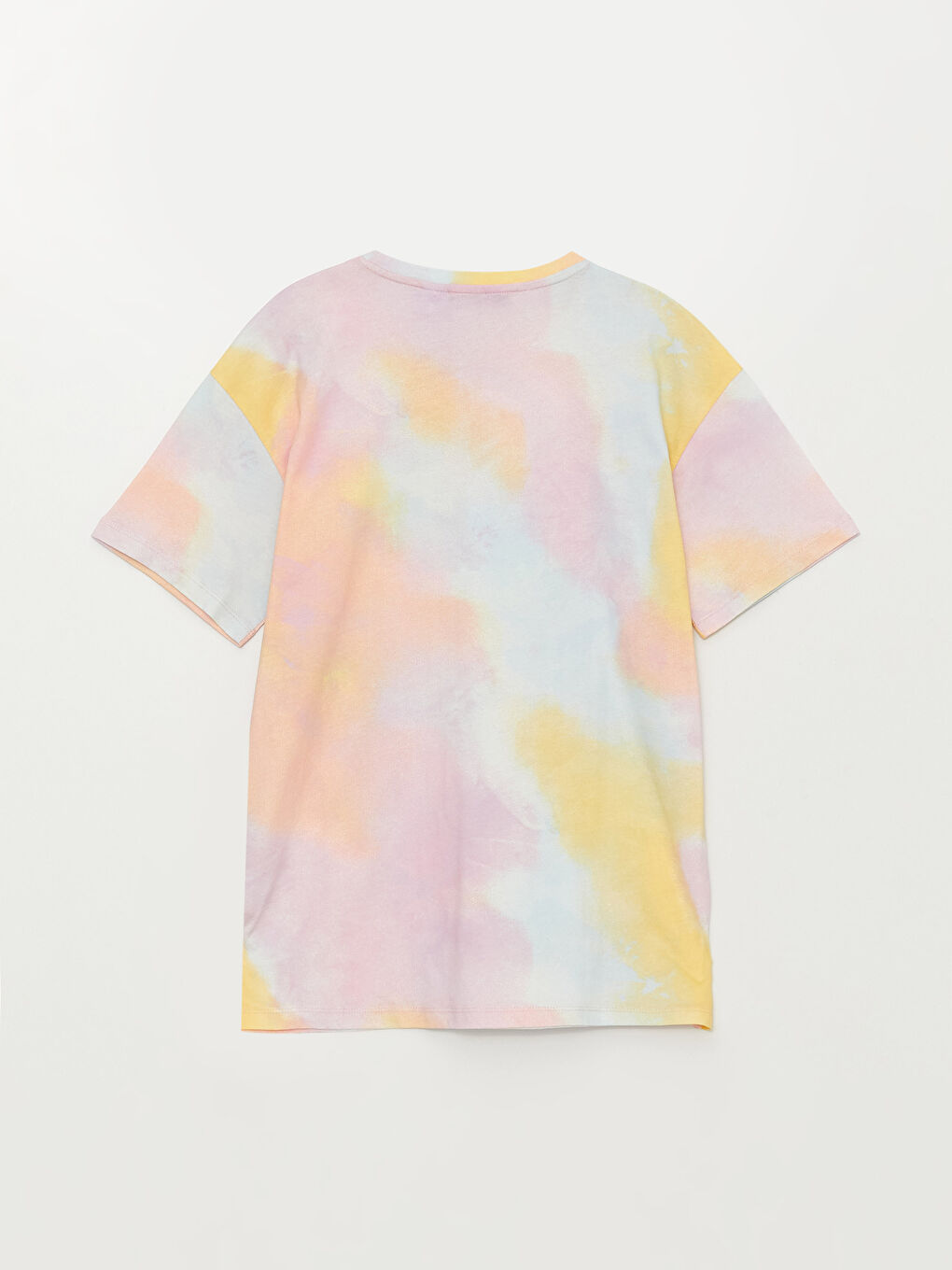 Pembe Bisiklet Yaka Care Bears Baskılı Kadın Tişört-6