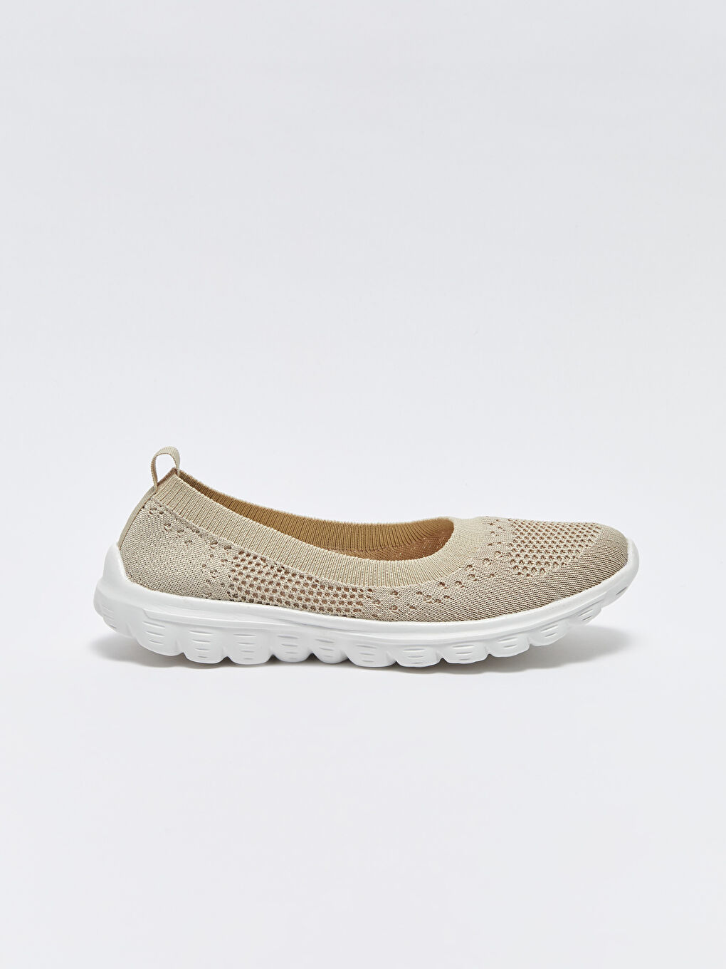 Bej File Detaylı Kadın Spor Ayakkabı-1