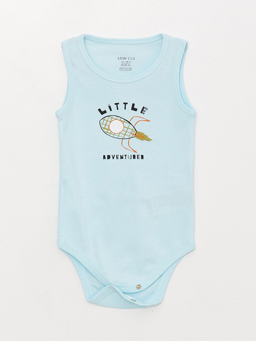 Crew Neck Printed Baby Boy Bodysuit with Snap Crotch 2-Pack-1