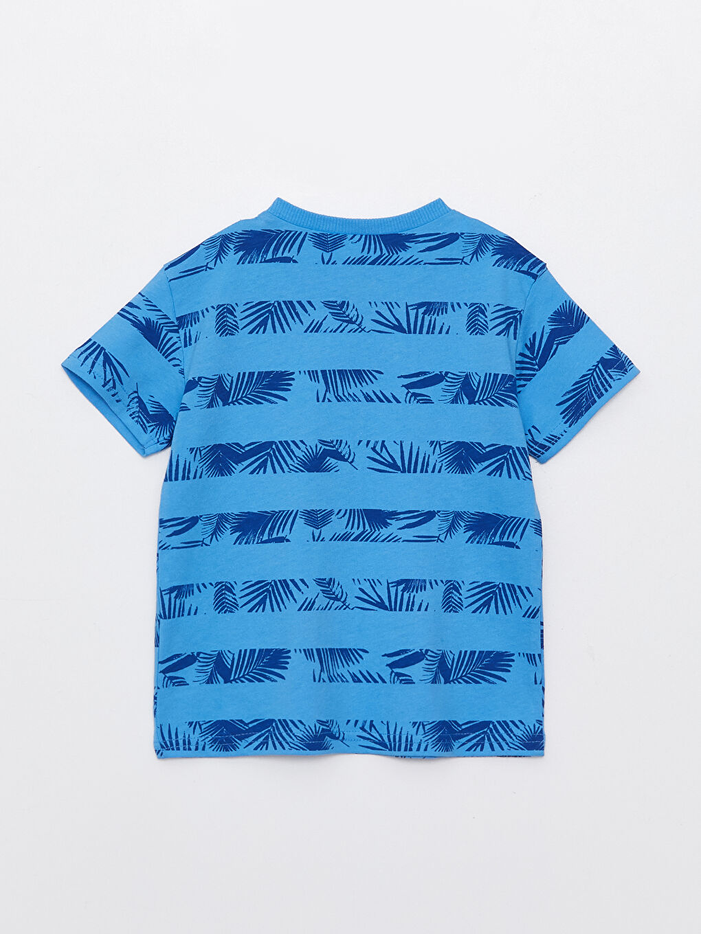 Mavi Bisiklet Yaka Kısa Kollu Baskılı Erkek Bebek Tişört-1