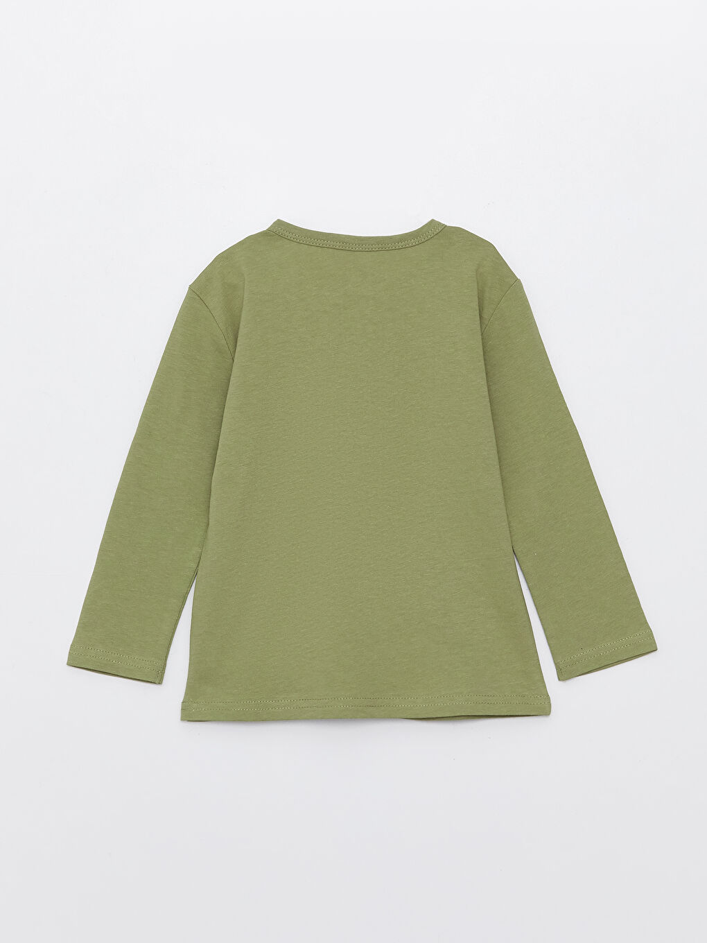 Crew Neck Long Sleeve Basic Baby Boys' T-Shirt-1