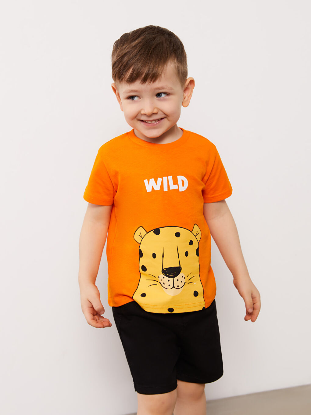 LCW ECO Crew Neck Short Sleeve Printed Baby Boys' T-Shirt -S3FB66Z1-CSX