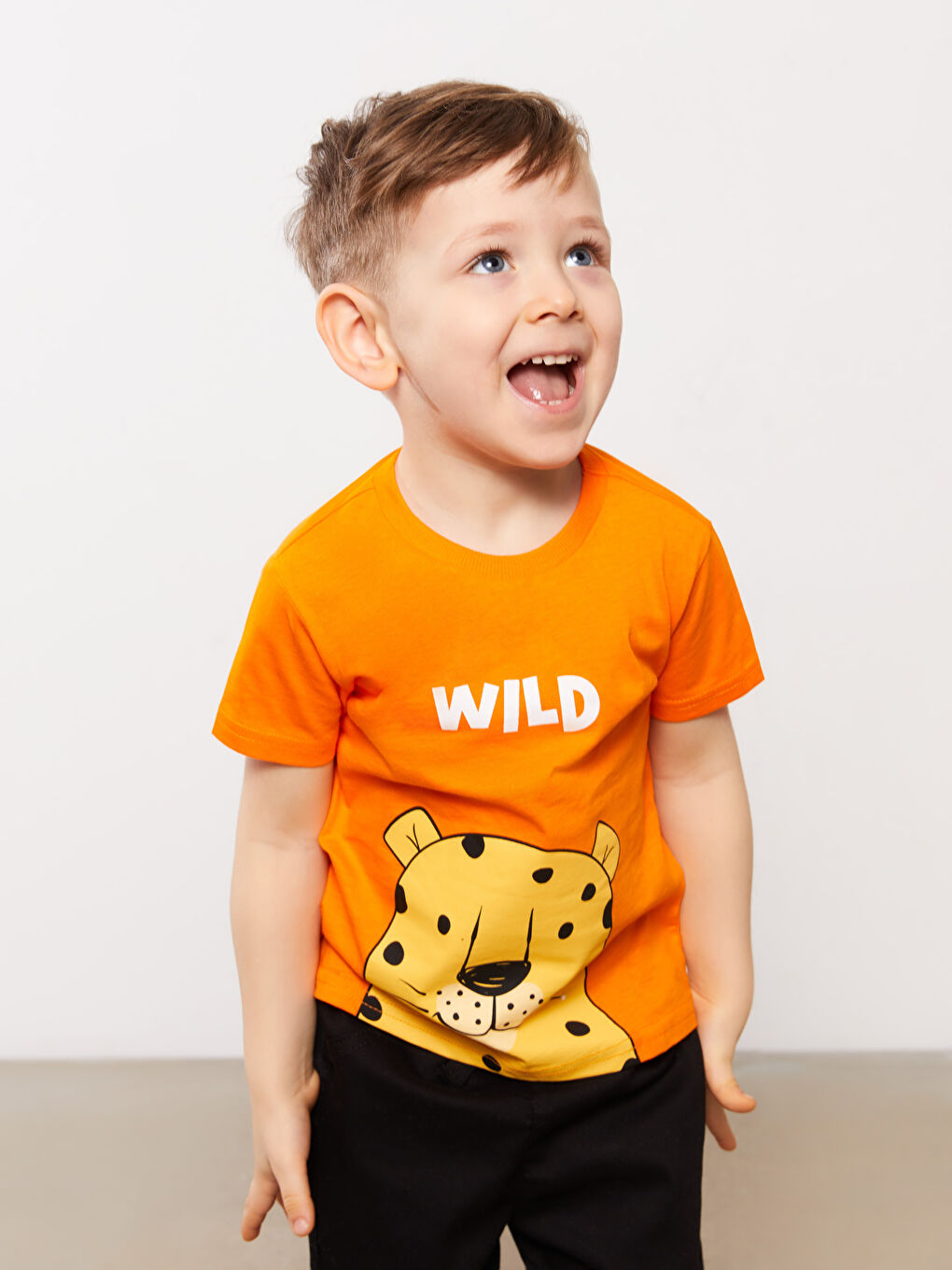 LCW ECO Crew Neck Short Sleeve Printed Baby Boys' T-Shirt -S3FB66Z1-CSX