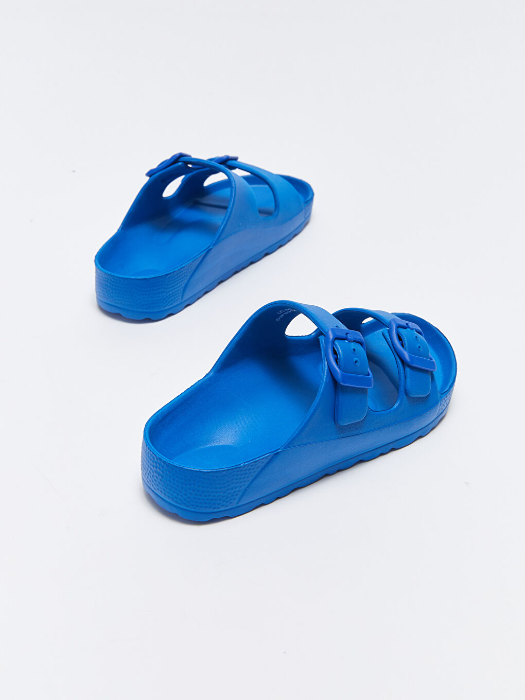 Mavi Toka Detaylı Çift Bantlı Erkek Çocuk Terlik-4