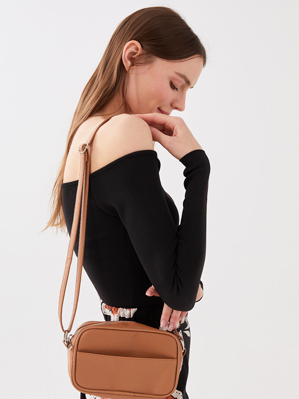 Leather-Look Women's Crossbody Bag