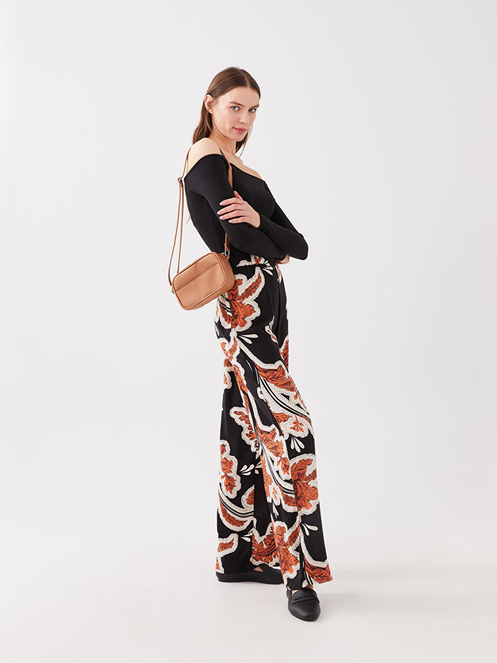 Leather-Look Women's Crossbody Bag-2