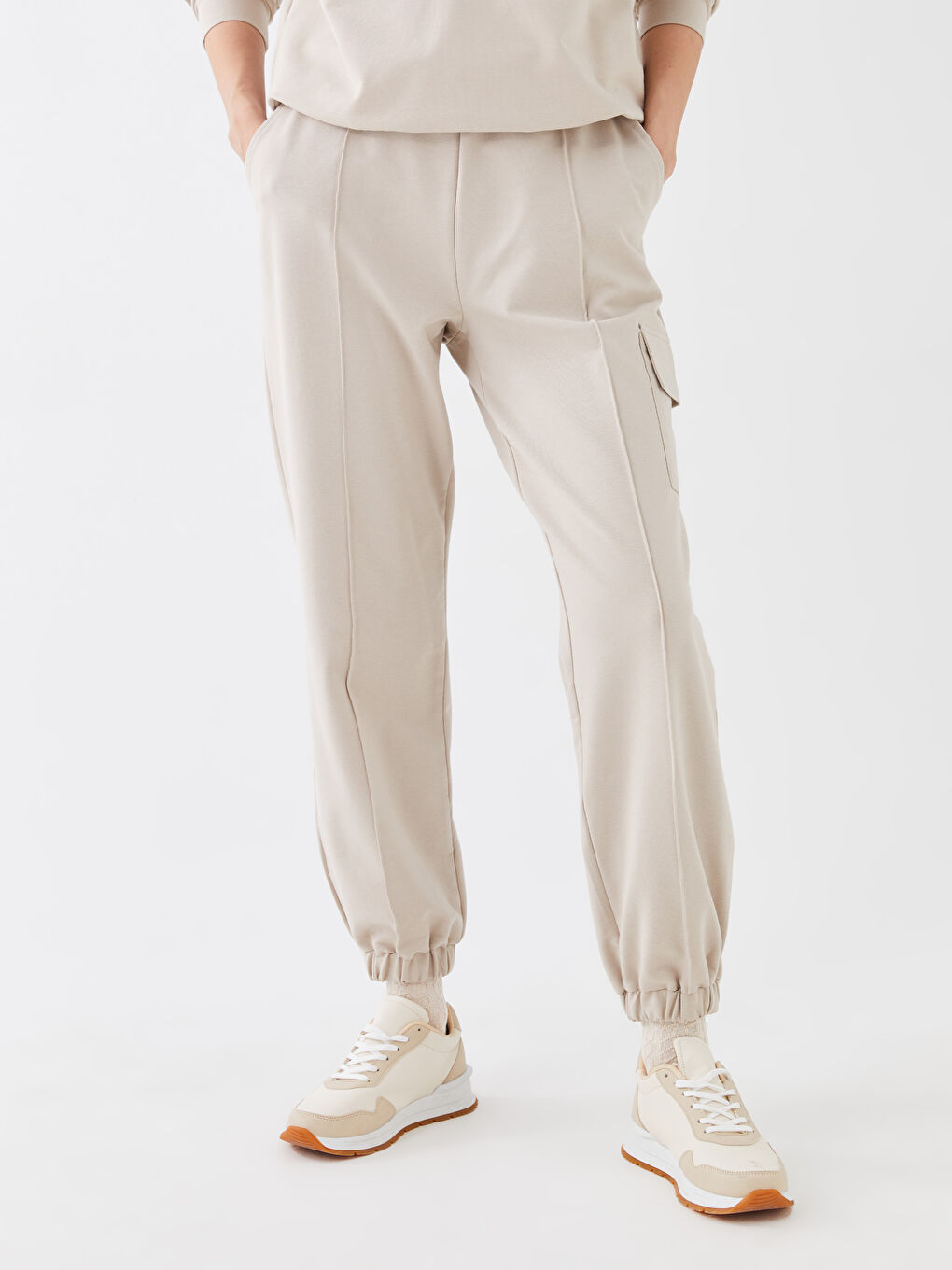 LCW Vision Pantalons de survêtement jogger à taille élastiquée pour Femmes -S3FC00Z8-FDH