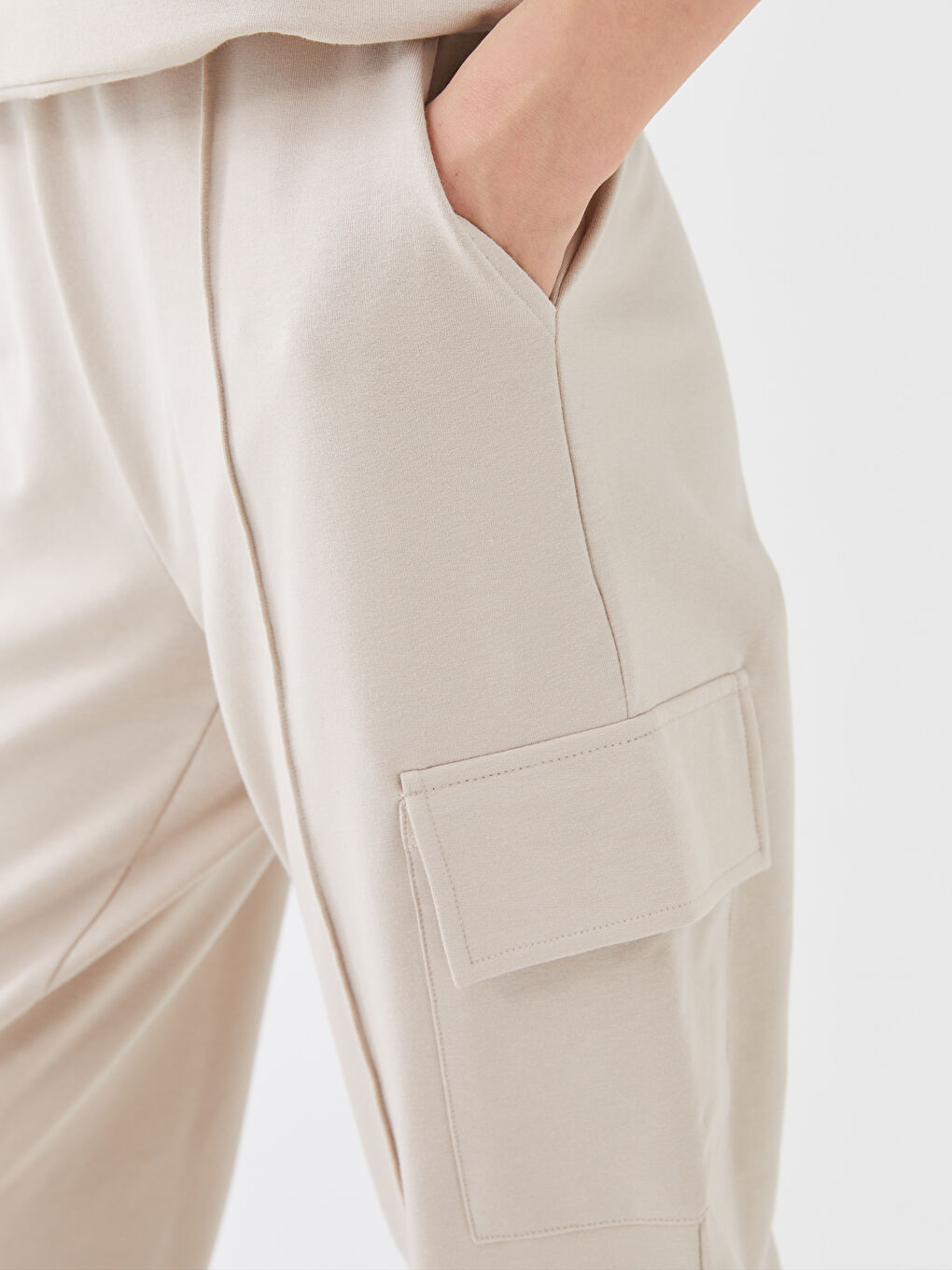 LCW Vision Pantalons de survêtement jogger à taille élastiquée pour Femmes -S3FC00Z8-FDH