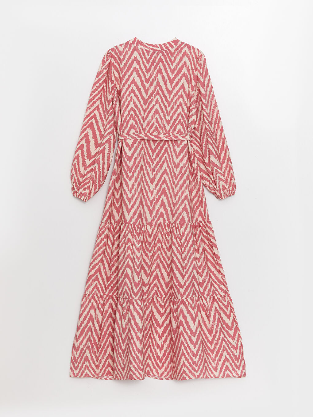 Rochie cu Guler de Judecător, Cu Model, Mânecă Lungă pentru Femei-6