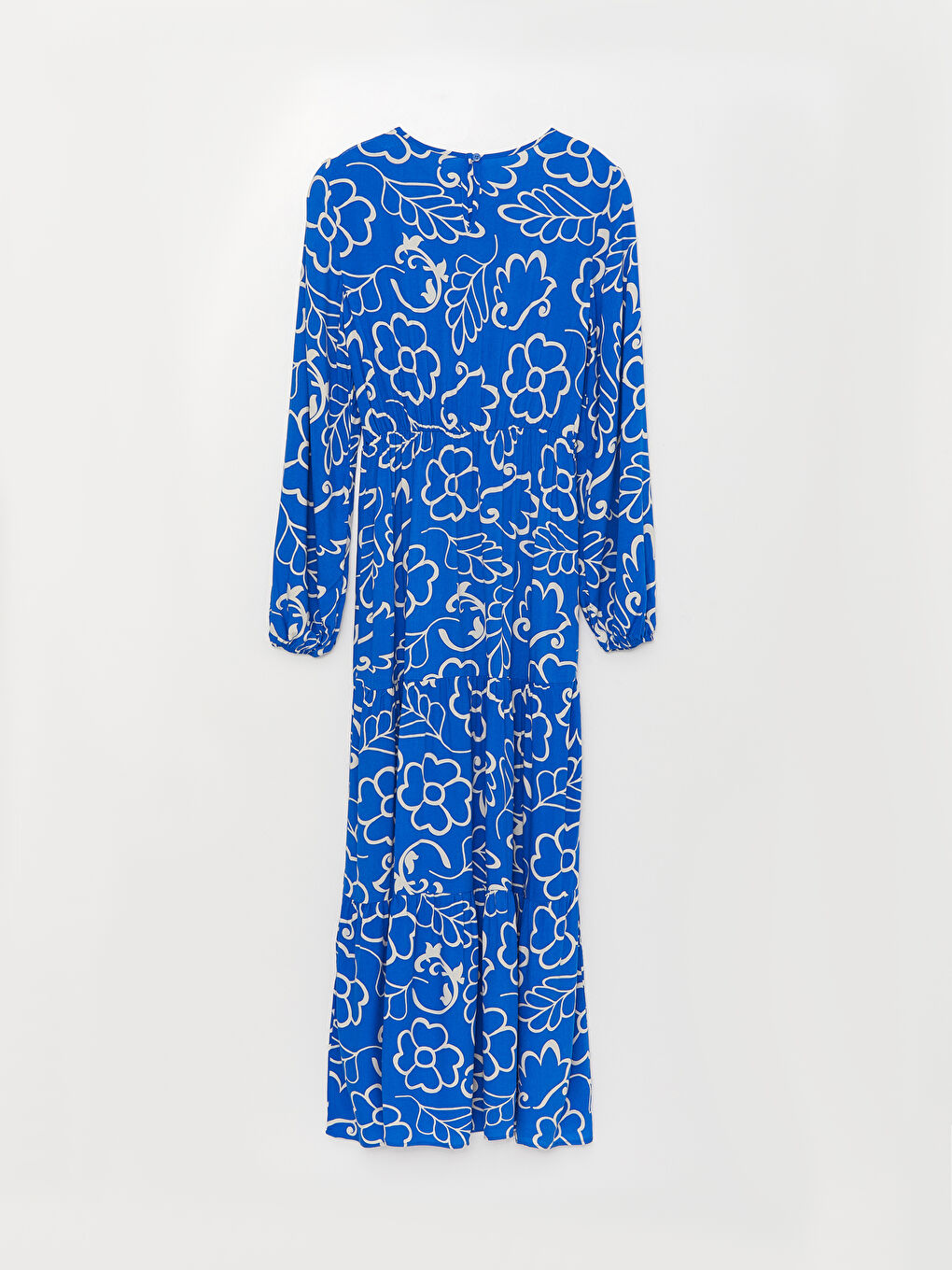 Crew Neck Flower Long Sleeve Women's Dress -S3FC60Z8-LS3