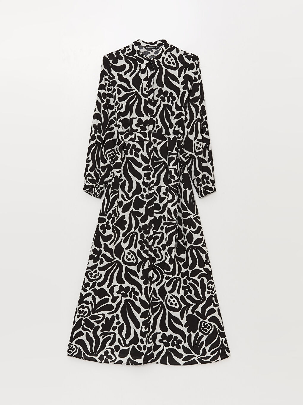 Patterned Long Sleeve Women's Shirt Dress -S3FC61Z8-LQJ