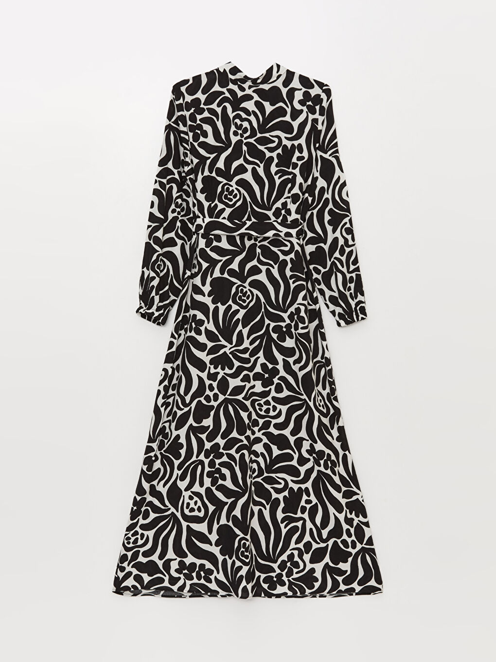 Patterned Long Sleeve Women's Shirt Dress -S3FC61Z8-LQJ