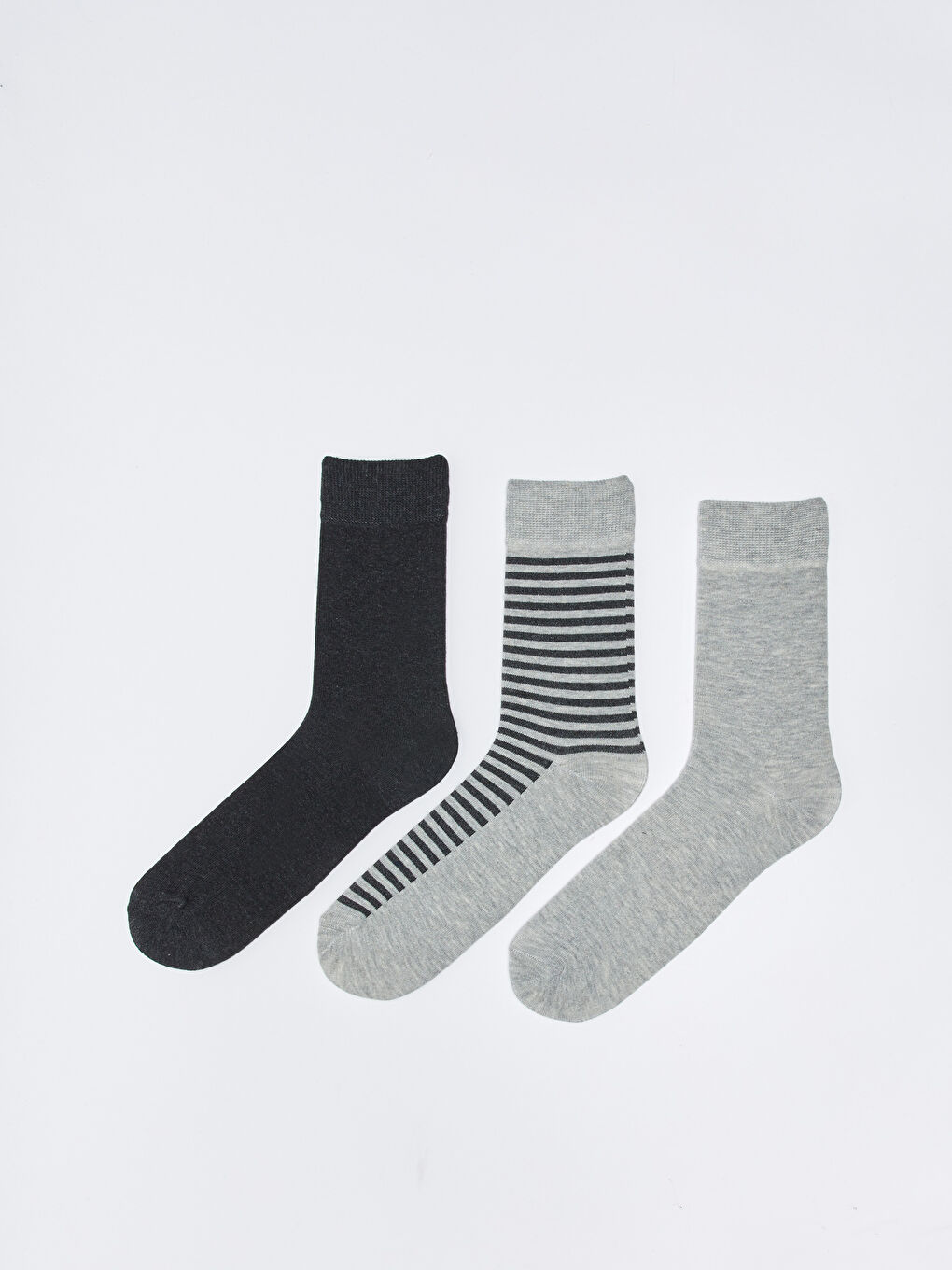 LCW ECO Striped Men's Ankle Socks 3-pack -S3FC64Z8-DZS