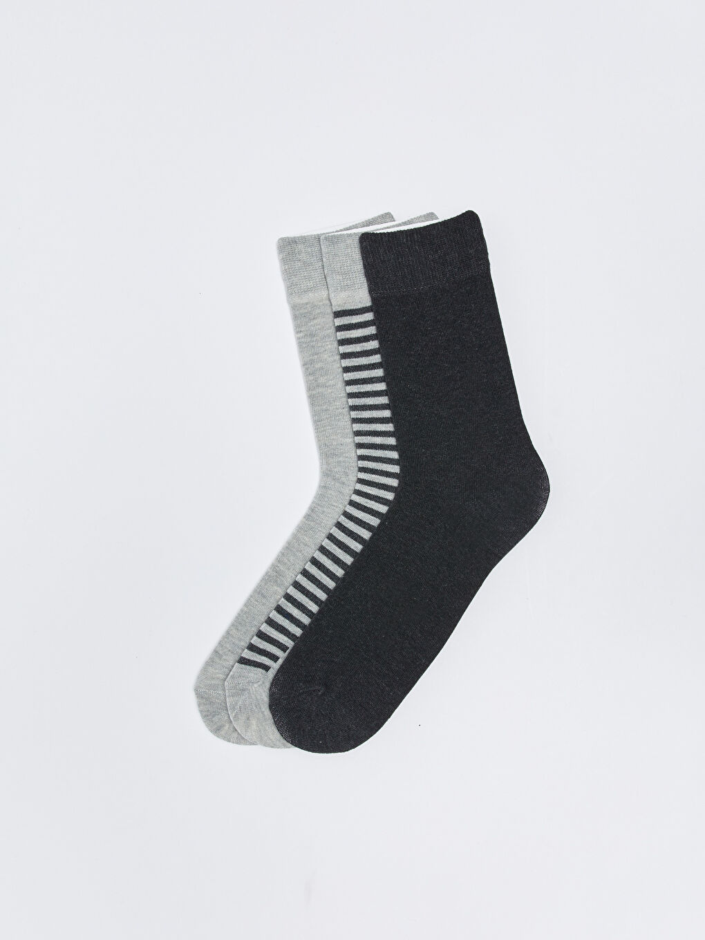 LCW ECO Striped Men's Ankle Socks 3-pack -S3FC64Z8-DZS