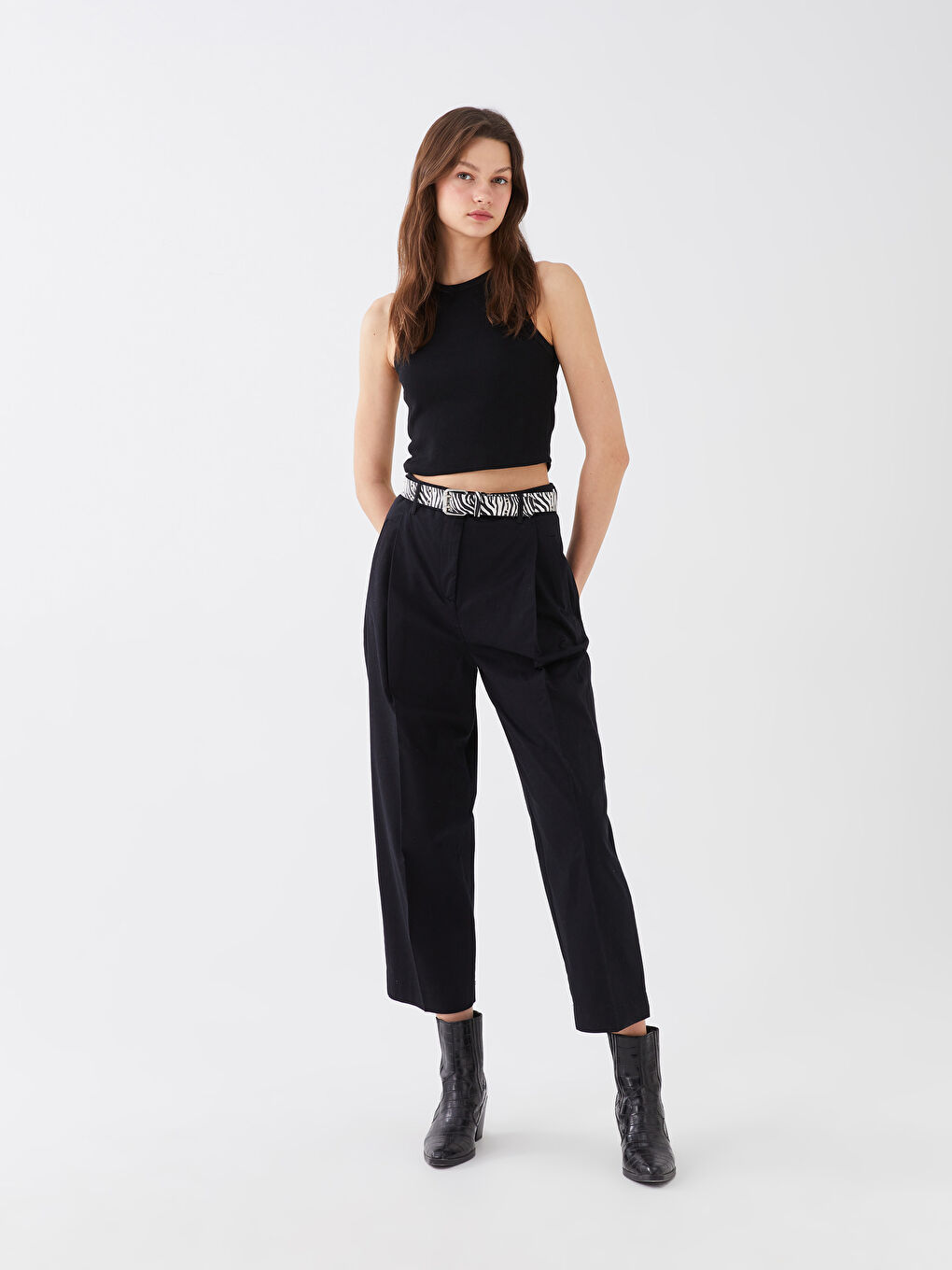 LCW Vision Standart Fit Düz Gabardin Kadın Pantolon -S3FC69Z8-CVL