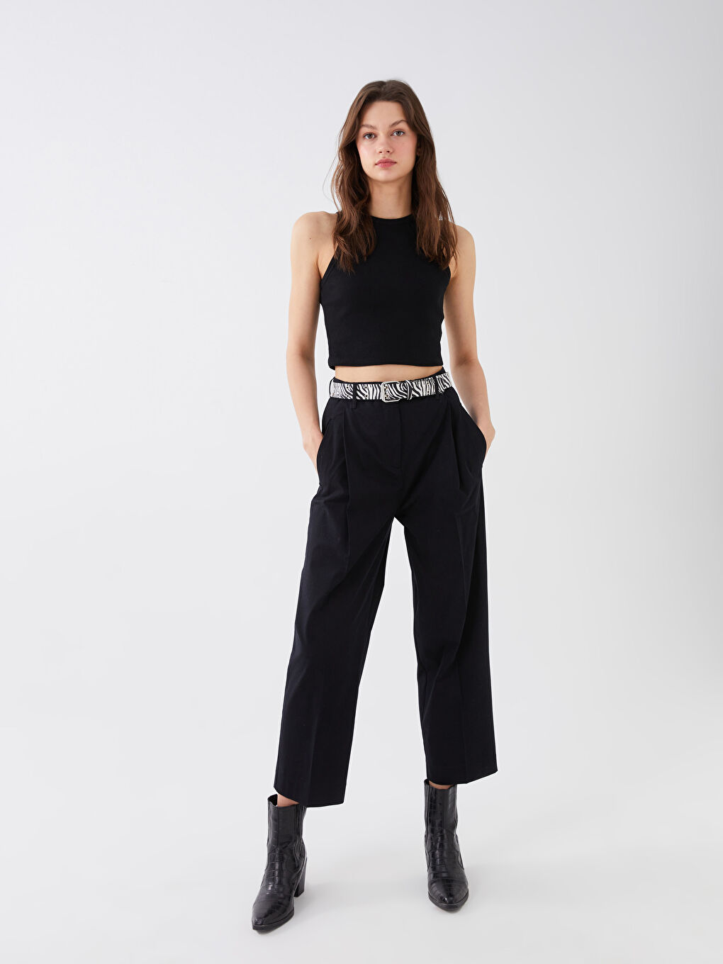 LCW Vision Standart Fit Düz Gabardin Kadın Pantolon -S3FC69Z8-CVL