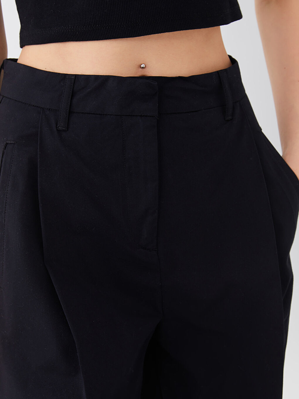 LCW Vision Standart Fit Düz Gabardin Kadın Pantolon -S3FC69Z8-CVL
