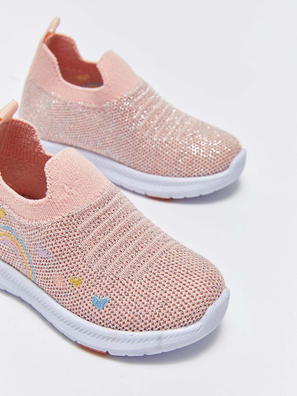 Pembe Nakışlı Kız Bebek İlk Adım Ayakkabısı-2