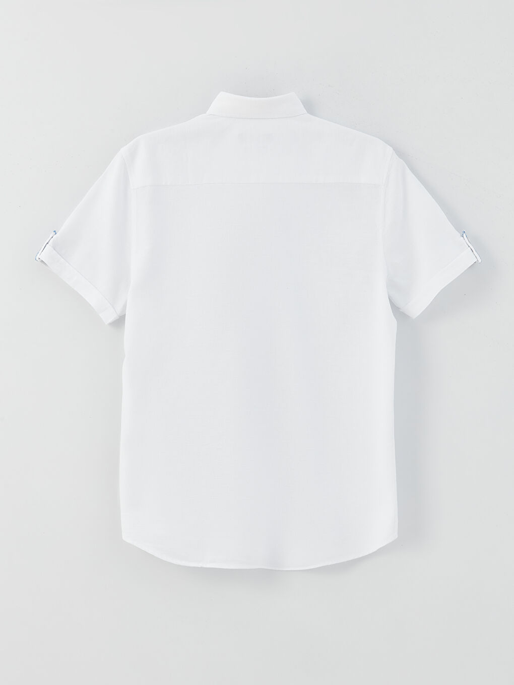 Slim Fit Short Sleeve Dobby Men's Shirt-6