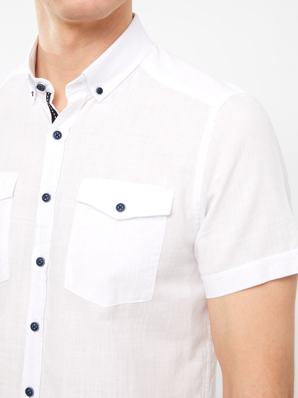 Slim Fit Short Sleeve Men's Shirt-3