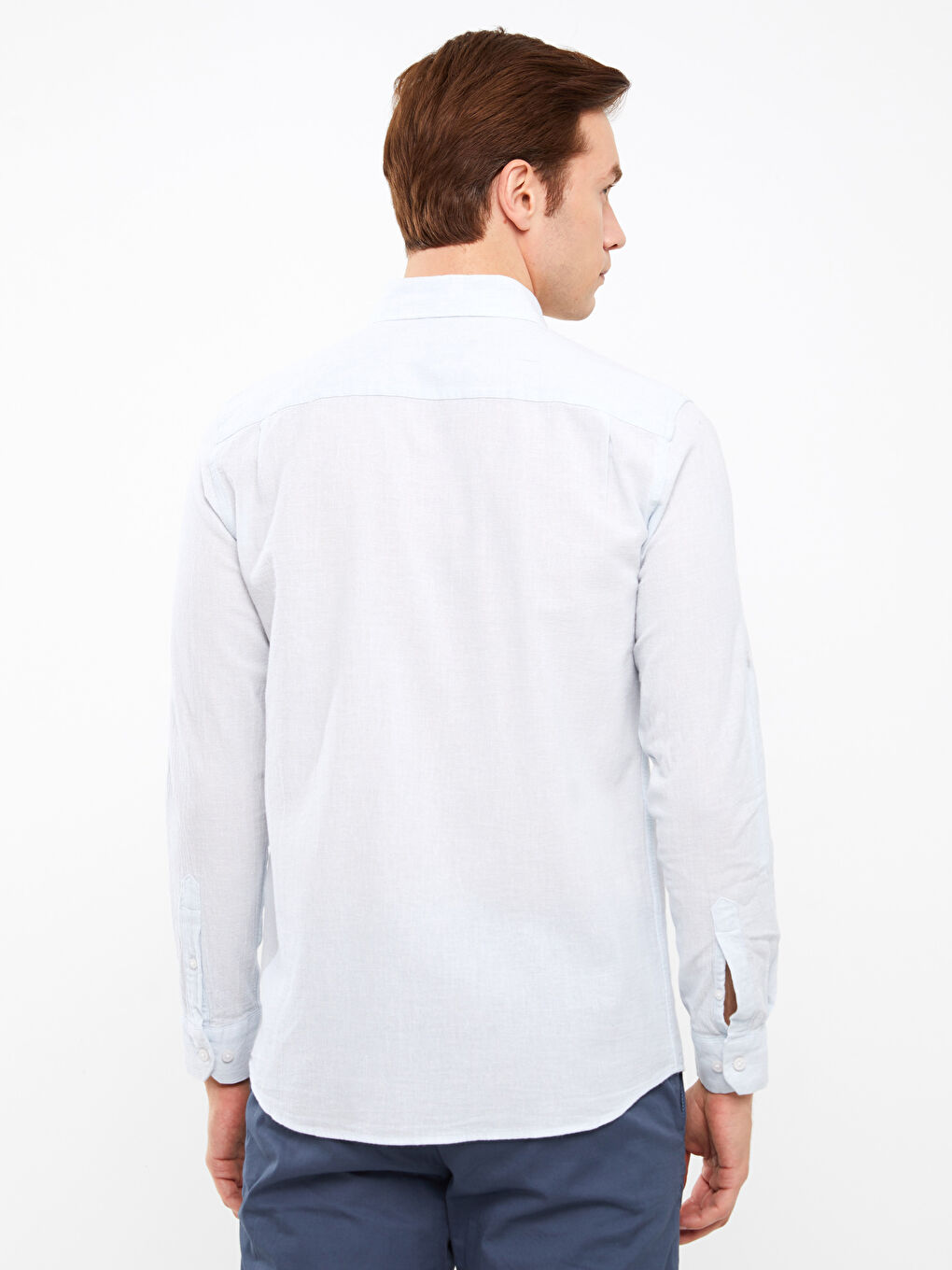 SOUTHBLUE Regular Fit Long Sleeve Linen Blend Men's Shirt -S3FD02Z8-G9Y