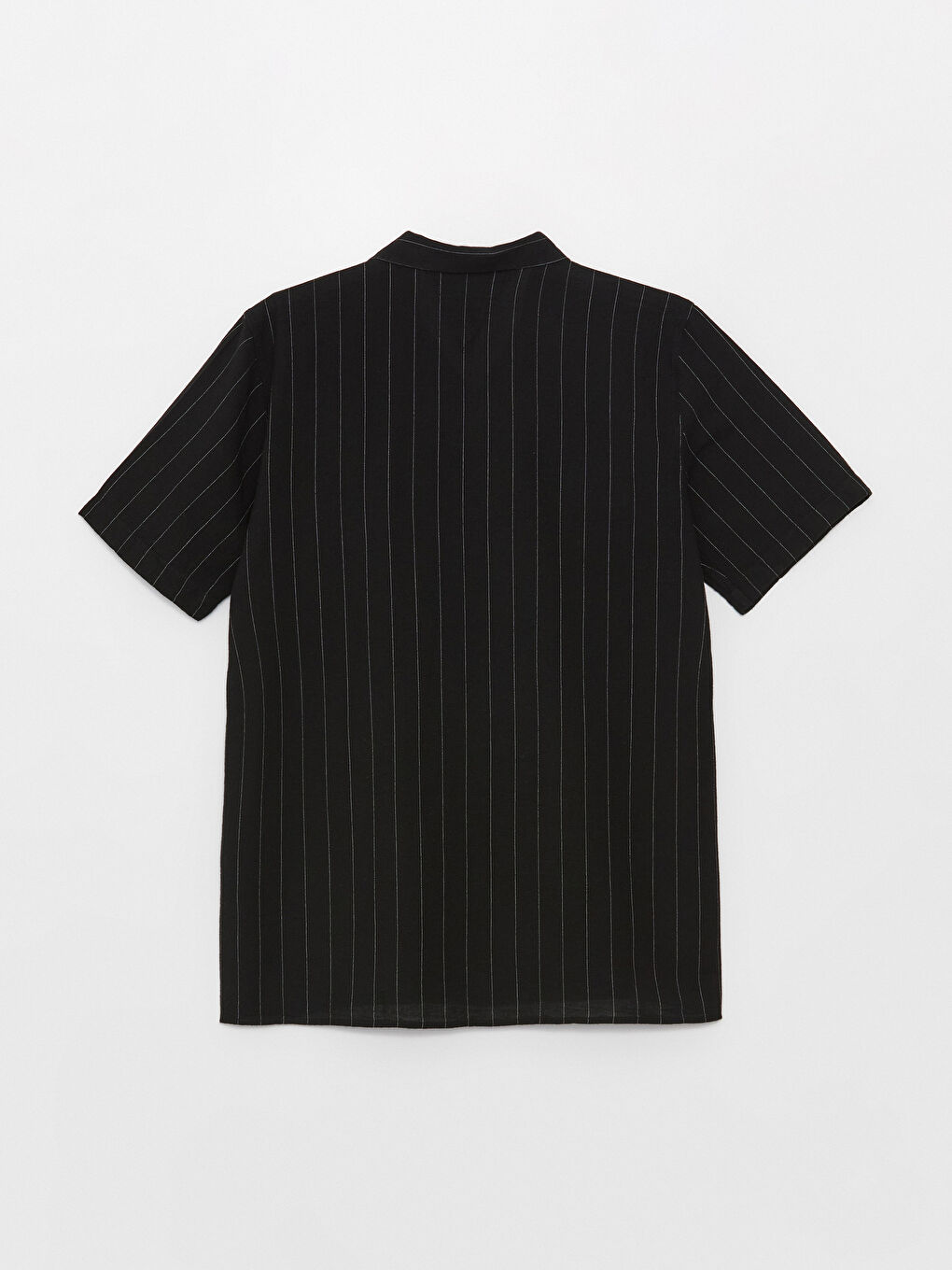 Regular Fit Short Sleeve Linen Blend Men's Shirt-6